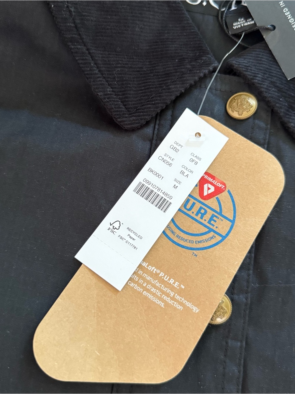 NWT J. Crew Cropped Barn Jacket in black ripstop cotton - Picture 4 of 6